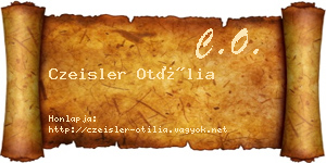Czeisler Otília névjegykártya